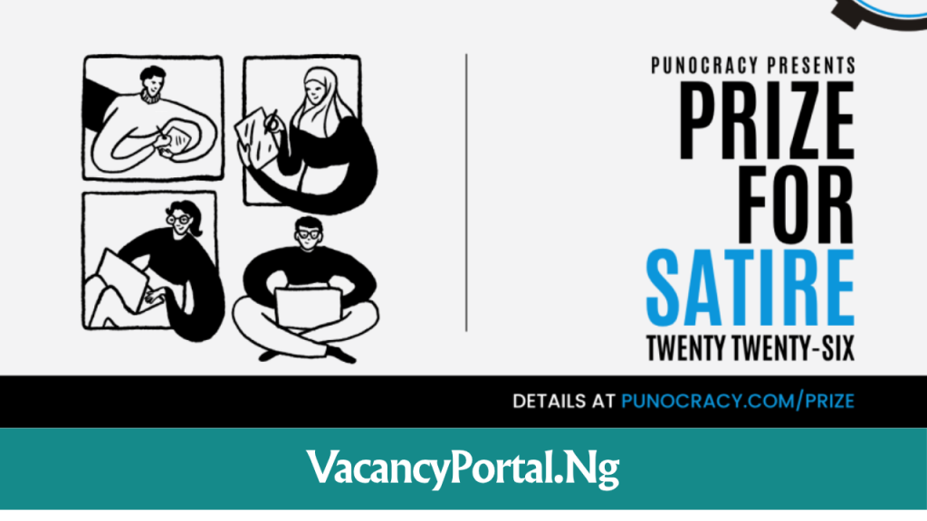 Punocracy Prize for Satire 2026 | How to Apply & Win Up to ₦350,000 Punocracy Prize for Satire